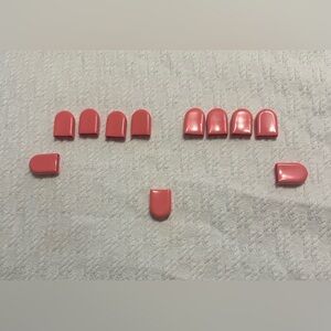Tanning Bed Finger Protectors UV Shield Nail Covers Pink Reusable Set